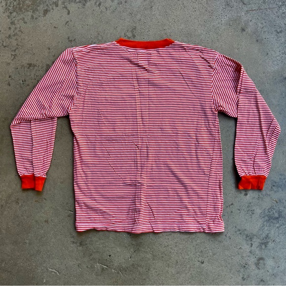 Vintage ESPRIT Striped Pocket Long Sleeve Shirt Large - Picture 2 of 6